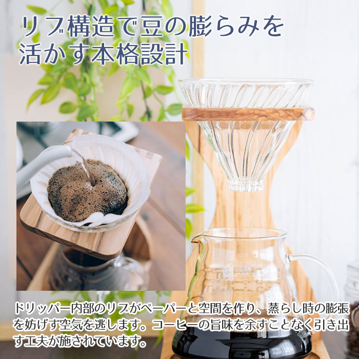 リブ構造で豆の膨らみを活かす本格設計