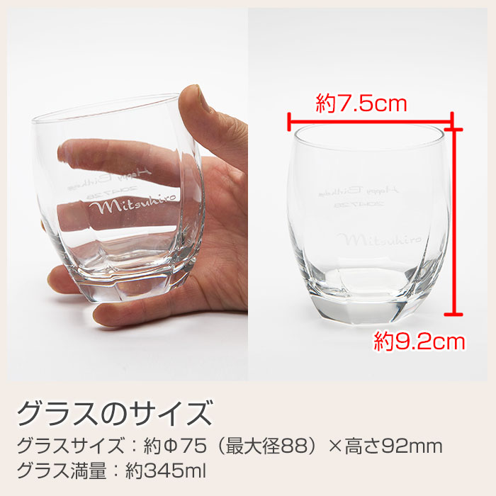 グラスのサイズ