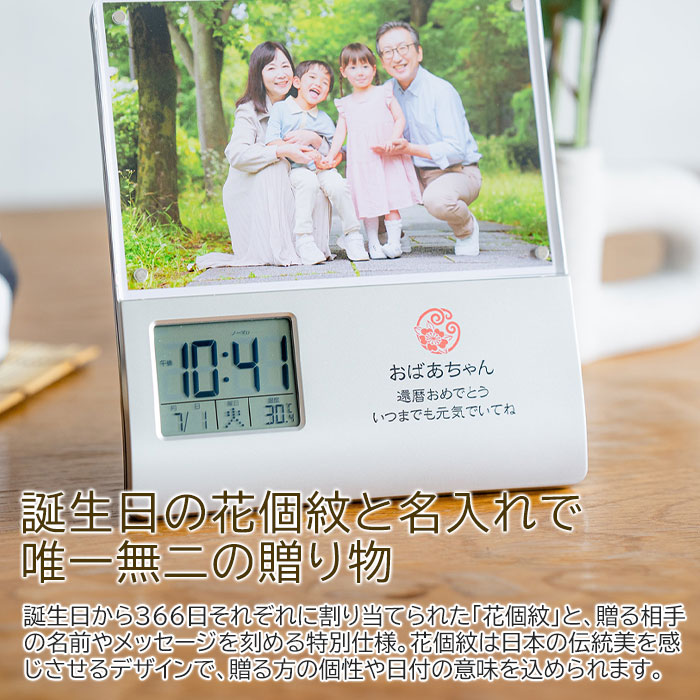 誕生日の花個紋と名入れで唯一無二の贈り物
