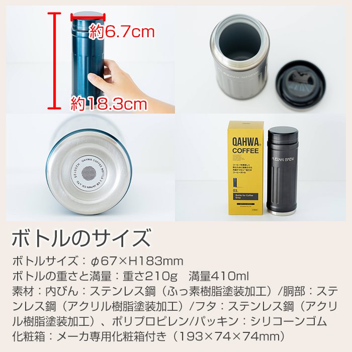 ボトルのサイズ