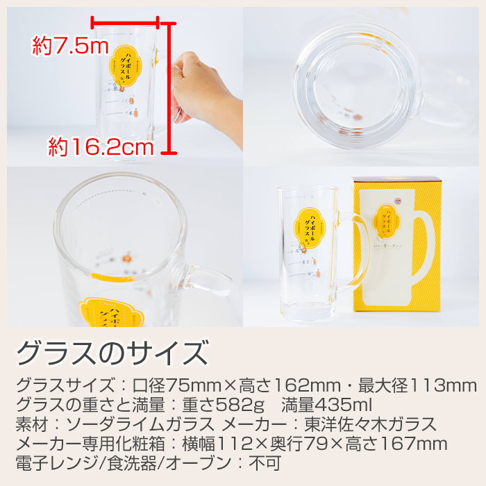 グラスのサイズ