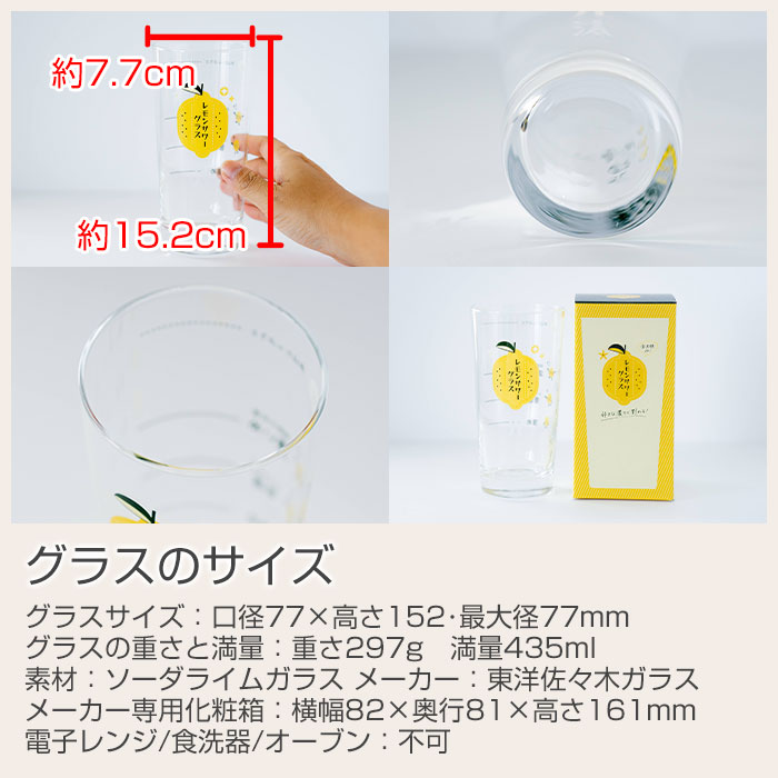 グラスのサイズ