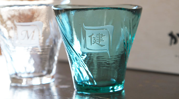 耐熱日本酒名入れグラス